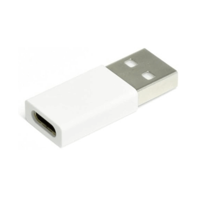 Adaptador Tipo C Hembra A Usb Tipo A Macho Blanco