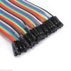 FAJA 40 LINEAS Cables 20 cm Macho Hembra jumper dupont 2,54