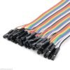 FAJA 40 LINEAS Cables 20 cm Macho Hembra jumper dupont 2,54