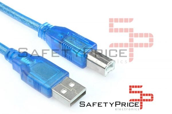 Cable usb compatible Arduino impresora Tipo A a tipo B 50 cm