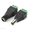 pACK Adaptador DC Jack Hembra y Macho 5.5 x 2.1 alimentacion aereo