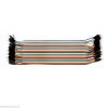 40 CABLES MACHO MACHO 20cm jumpers dupont 2,54 arduino