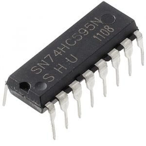 2X 74HC595 8-Bit Shift Register DIP-16