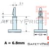 Soporte para PCB Auto adhesivo pcb placa electronica Pila SP