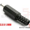 Conector alimentacion Macho DC Jack 3,5mm x 1,1mm aereo soldar SP