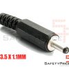 Conector alimentacion Macho DC Jack 3,5mm x 1,1mm aereo soldar SP