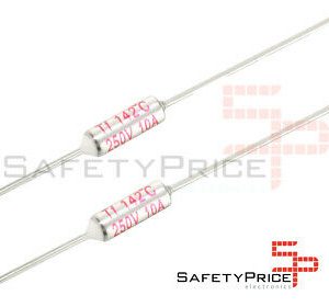 x3 THERMAL FUSE FUSIBLE TERMICO TF 142C 250V 10A 142ºC SP