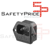 Conector Corriente AC IEC C14 Chasis Macho 10A 250V 3 pines con Portafusible