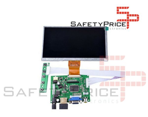 Pantalla LCD 7" HDMI VGA AV Rasbperry consolas electronica