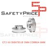 1x GT2 POLEA DENTADA 60 DIENTES ORIFICIO 5 MM CORREA 6 MM IMPRESORA 3D CNC
