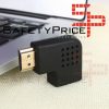 Adaptador HDMI Macho a HDMI Hembra Ángulo 90º Conector 1.4 derecha