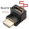 HDMI Angulo Recto Adaptador Macho A Hembra 270 Grados Dorado para PS3 PS4 Xbox