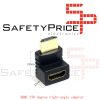 HDMI Angulo Recto Adaptador Macho A Hembra 270 Grados Dorado para PS3 PS4 Xbox