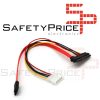 Cable Alimentacion SATA 15+7 Pin 22 pin Corriente/Datos a 4 pin Molex ATA IDE
