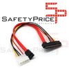 Cable Alimentacion SATA 15+7 Pin 22 pin Corriente/Datos a 4 pin Molex ATA IDE