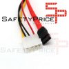 Cable Alimentacion SATA 15+7 Pin 22 pin Corriente/Datos a 4 pin Molex ATA IDE