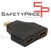 Convertidor Splitter HDMI macho a 2 HDMI hembra Divisor Doble Puerto Duplicador