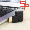 Adaptador HDMI Macho a HDMI Hembra Ángulo 90º Conector 1.4 izquierda