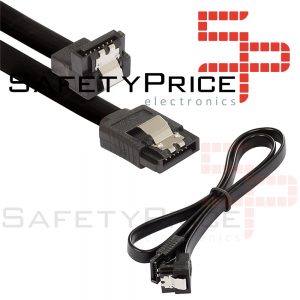 Cable de datos HDD SATA 3.0 6 Gbp/s ACODADO 90º 40 cm NEGRO