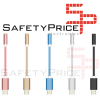 ADAPTADOR NYLON TRENZADO USB-C TIPO C 3.1 A JACK HEMBRA 3.5MM COLOR ROSA