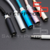 ADAPTADOR NYLON TRENZADO USB-C TIPO C 3.1 A JACK HEMBRA 3.5MM COLOR ROSA