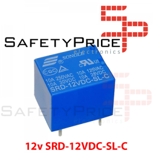 Rele 12v 10A SPDT - SRD-12VDC-SL-C  REF2035