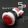Pulsador arcade rojo 33mm exterior 24mm interior recreativa bartop REF2041