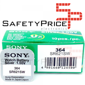 10x Pila Boton SONY Original 364 (sr621sw) 1,55V