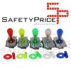 Tubo y arandela protector palanca joystick arcade translucida Amarillo