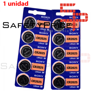 1x Pila de boton SONY bateria original Litio CR2025 3V