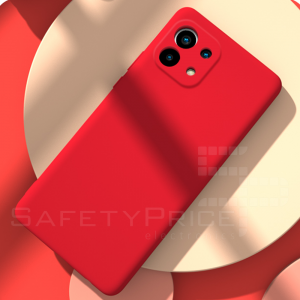 Funda Carcasa Silicona Gel TPU Lisa Para Xiaomi Mi 11 5G 6.81" Rojo