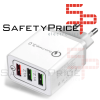 Cargador 3 puertos USB carga rapida 3,0 QC smartphone Samsung Huawei Xiaomi REF2193