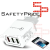 Cargador 3 puertos USB carga rapida 3,0 QC smartphone Samsung Huawei Xiaomi REF2193