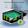 Cargador 3 puertos USB carga rapida 3,0 QC smartphone Samsung Huawei Xiaomi REF2193