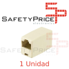 1x Adaptador Conector Empalme RJ45 Hembra a Hembra 8p8c CAT5/cat5e Beige
