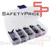 KIT 200 micro pulsadores 4 pin 6x6 mm diferentes tamaños + CAJA