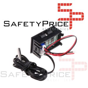 Monitor Temperatura -50 110 5v 12v Digital LED color ROJO panel NTC Termometro