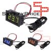 Monitor Temperatura -50 110 5v 12v Digital LED color VERDE panel NTC Termometro