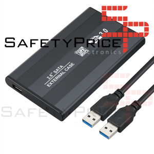 Carcasa para Disco Duro Externo S-ATA 2.5'' USB 3.0 Caja Funda de Cuero SATA HDD