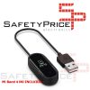 Cable USB Cargador Dock para Reloj inteligente Xiaomi Mi Band 4 Smartwatch Negro