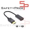 Adaptador Convertidor DP (DisplayPort) Macho a HDMI Hembra compatible 4K