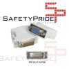 ADAPTADOR CONVERSOR VIDEO DVI-D 24+1 PINES MACHO A VGA HEMBRA 15 PIN