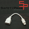 Cable Adaptador de datos USB-C Tipo C 3.1 Macho OTG USB 3.0 Hembra BLANCO