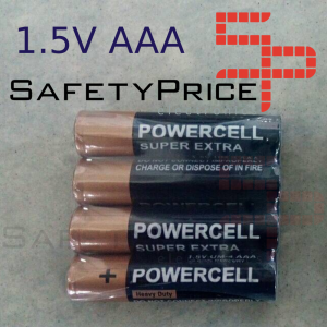 4x Pilas Alcalinas 1.5V AAA PowerCell Super Extra
