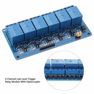 MODULO 6 RELES 5V ARDUINO OPTOACOPLADOS