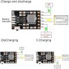 Placa alimentación DC 5V 2.1A 4,2 V carga-descarga protección batería 3.7V 18650