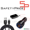 Cable Micro usb + Cargador movil mechero coche + adaptador micro Usb a Tipo C