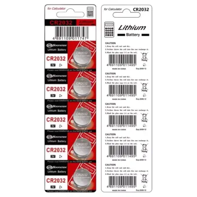 5x Pila de boton bateria original Litio CR2032 3V Koonenda - Imagen 5