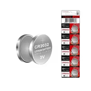 5x Pila de boton bateria original Litio CR2032 3V Koonenda