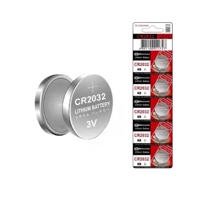 5x Pila de boton bateria original Litio CR2032 3V Koonenda